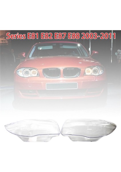 1 Çift Far Kapağı Far Lens For-Bmw E81 E82 E87 E88 2003-2011 (Yurt Dışından) fırsatları
