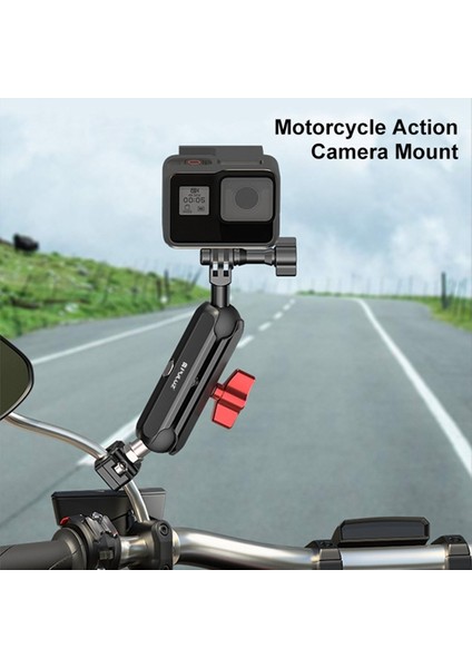 GOPRO12/10 INSTA360 Spor Kamera Binicilik Aksesuarları Için Puluz Motosiklet Montajı Çok Fonksiyonlu Uygun Taşınabilir Braket A (Yurt Dışından) indirimleri