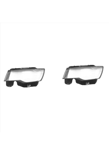 2x Araba Sol Yan Far Lens Kapağı Jeep Grand Cherokee 2014-2019 Için Şeffaf Kafa Işık Lambası Kabuğu (Yurt Dışından)