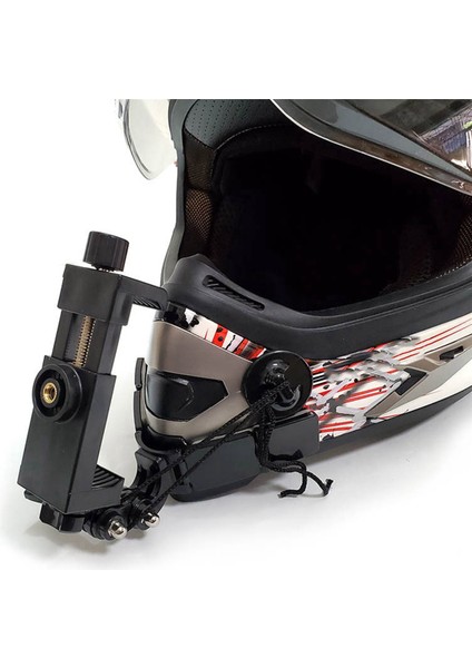 3x Tuyu Motosiklet Kask Çene Montaj Kiti Gopro Kahramanı Için 9 8 7 6 Aksiyon Kamera Aksesuarları (Yurt Dışından)