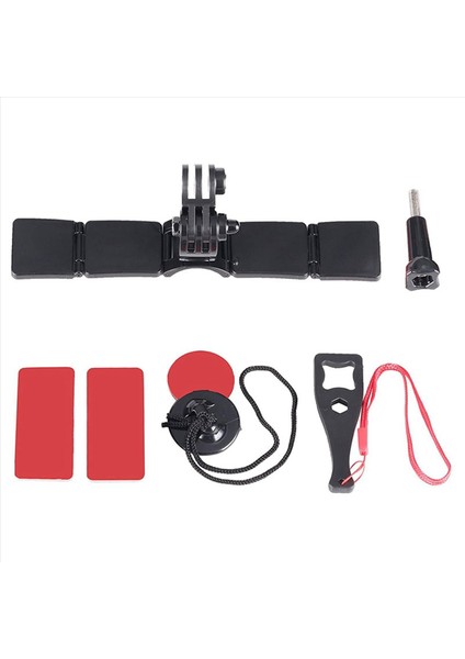 3x Tuyu Motosiklet Kask Çene Montaj Kiti Gopro Kahramanı Için 9 8 7 6 Aksiyon Kamera Aksesuarları (Yurt Dışından) indirimleri