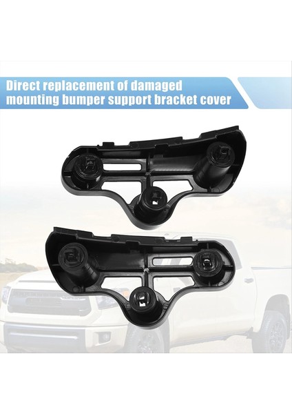 1paır Ön Tampon Braket Montajı 52116-0C020 52115-0C050 Toyota Sequoia Tundra 2007-2021 Yan Tampon Desteği (Yurt Dışından) indirimleri
