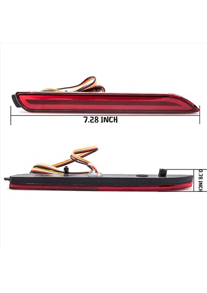 Toyota Için 8x Camry Sienna Avalon Rav4 Wish Fortuner LED Arka Tampon Sisli Işık Kuyruk Fren Durma Işığı (Yurt Dışından) fırsatları