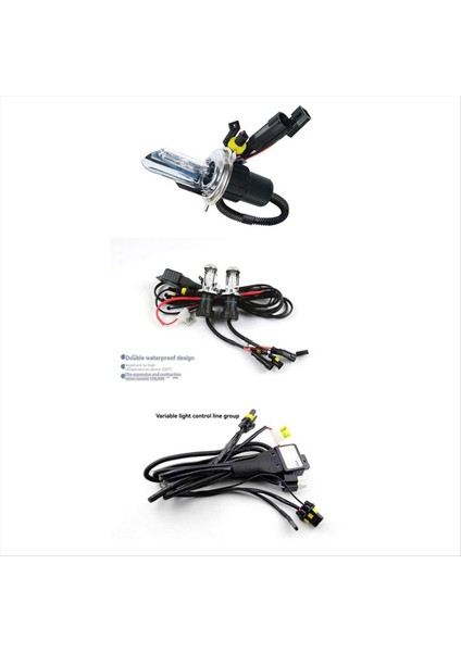 2 Adet Araba 35W H4 Xenon Bulb Far Hid Far Süper Parlak Teleskopu Işık Yüksek Işın ve Düşük Işın (Yurt Dışından) fiyatları