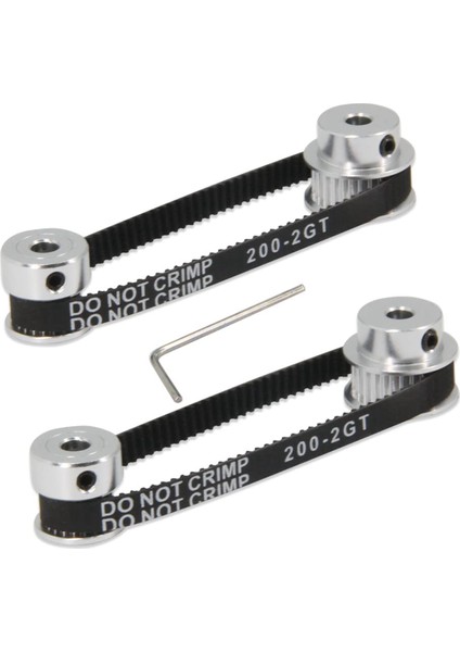 2pcs Set Gt2 Senkron Tekerlek 20 ve 30 Diş 5mm Uzunluk 200 mm Genişlik Kayışı (20-30T-5B-6) (Yurt Dışından) fiyatları