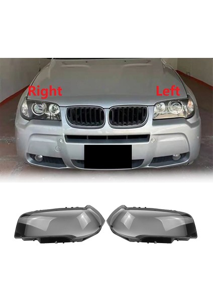 Bmw For-Bmw X3 E83 2006-2010 Sağ Far Kabuk Lambası Gölgesi Şeffaf Lens Kapak Far Kapağı (Yurt Dışından) modelleri