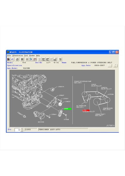 Nissan X-Trail Rogue Için Araba Zamanlama Kemeri Gergin 11955-3TS0C ALT06340 (Yurt Dışından) indirimleri