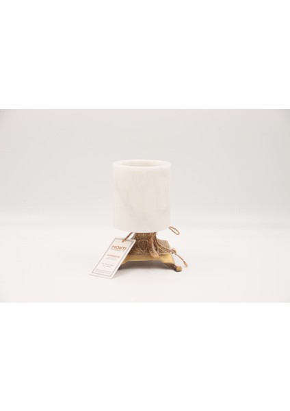 El Yapımı Mermer Taşlı Bronz Ayaklı Mumluk modelleri