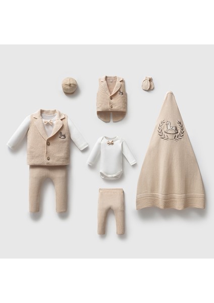 Erkek Bebek Yeni Doğan 0-3 Ay Atlı Karınca Hastane Çıkıeşı Premium 5li Set (Nipperland) fiyatları