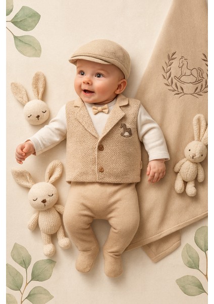 Erkek Bebek Yeni Doğan 0-3 Ay Atlı Karınca Hastane Çıkıeşı Premium 5li Set (Nipperland) modelleri