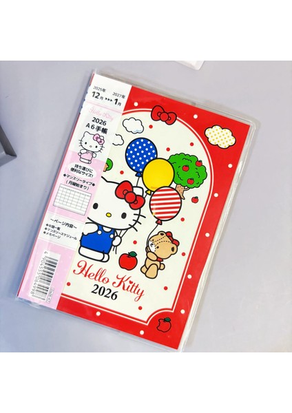 S13-SANRIO 2026 A6 Aylik Planlayici