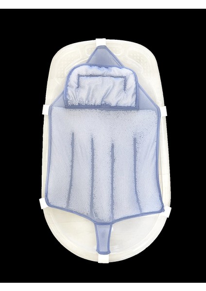 Köpüklü Kafa Destekli Bebek Banyo Filesi - Mavi modelleri