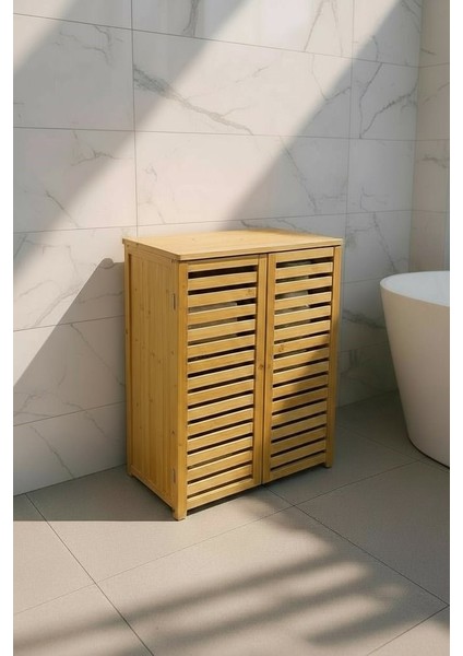 Bambu Kapaklı Banyo Balkon Bahçe Mutfak Salon Dolabı Havlu Dolabı Düzenleyici Dolap fiyatları