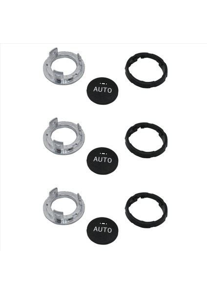 3x Iklim Ac Kontrol Döndürme Düğmesi Düğmesi Anahtar Onarım Kiti 61319393931 -Bmw X5 X6 F10 F07 F02 F15 F16 (Yurt Dışından)