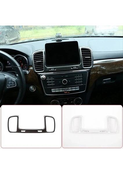 Gümüş Araba Merkezi Kontrol Hava Havalandırma Çıkış Çerçevesi Mercedes Benz Gls Gle W166 X166 2016-2019 (Yurt Dışından)