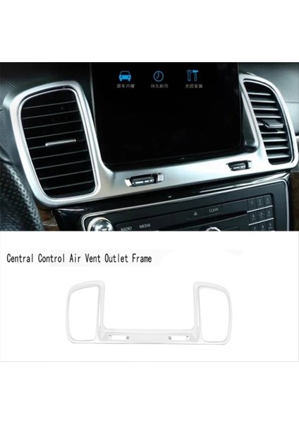 Gümüş Araba Merkezi Kontrol Hava Havalandırma Çıkış Çerçevesi Mercedes Benz Gls Gle W166 X166 2016-2019 (Yurt Dışından) fırsatları