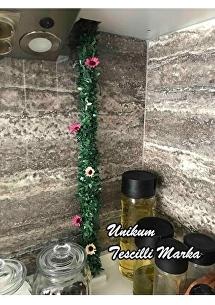 7 Metre Yeşil Tel Yaprak Yapay Taç Sarmaşık Çiçek Süs Şık Tasarım ve Dekoratif Kullanım