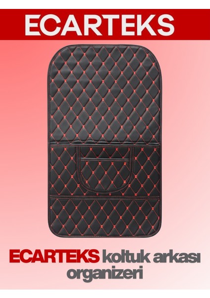 Araç Koltuk Arkası Deri Organizer S-K