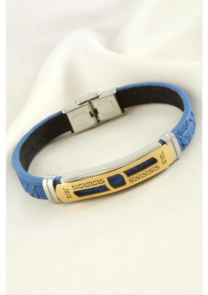 Ieg Labirent Deri Çelik Bileklik