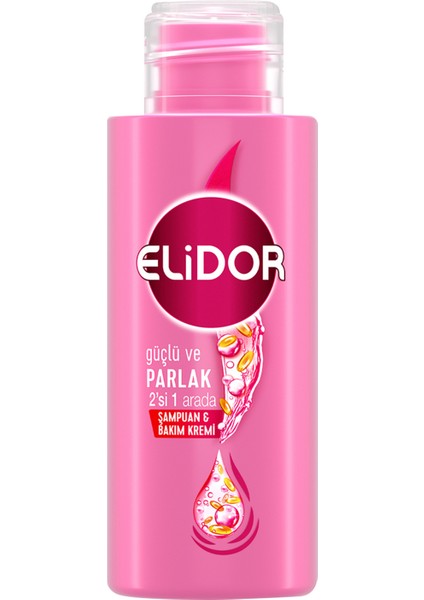 Güçlü Parlak 2'si 1 Arada Şampuan 90 ml 4 Adet