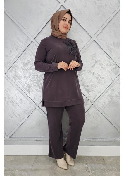 Kadın Dikme Detaylı Tesettür Takım modelleri