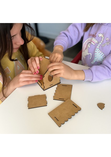 Kuş Evi Yapım Seti | Ahşap Maket & Doğa Etkinliği – Mutlulama modelleri