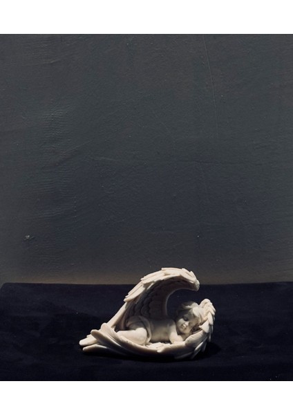 Kanat Içinde Uyuyan Melek Heykeli – 15X10X6 cm Polyester Dekoratif Obje fiyatları