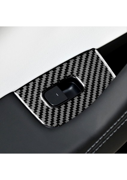 Tesla Model 3 Için Yumuşak Karbon Fiber Model 3 Yayla 2024 Araba Penceresi Kaldırma Anahtarı Kapak Trim Sticker Iç Aksesuarlar Lhd (Yurt Dışından) indirimleri