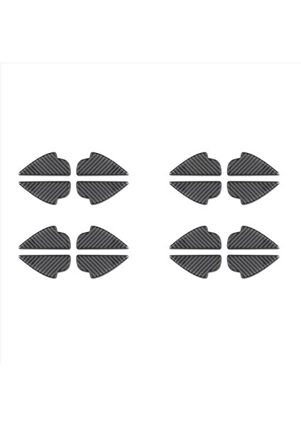 16X Karbon Fiber Iç Kapı Kolu Kase Paneli Kapak Mazda 2 3 6 Demio Cx-3 Cx-5 Cx-7 Cx-9 Mx5 2017 2018 2019 (Yurt Dışından)