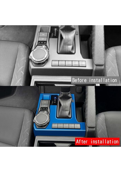 Toyota Tacoma Için Araba Merkezi Kontrol Dişli Vardiyalı Panel 2024 Dişli Topuz Kapak Trim Çerçeve Mavi (Yurt Dışından) modelleri