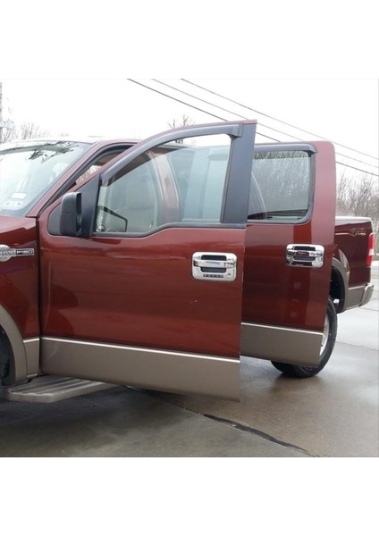 Ford F150 4dr 2004-2014 Otomobil Dış Kapı Tutucu Kapak ve Bagaj Kapakları Dekor Trim Aksesuarları - Gümüş (Yurt Dışından) modelleri