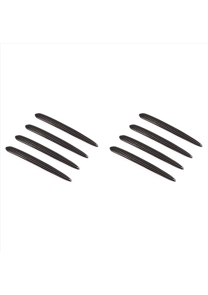 2x Araba Stil Dış Kapı Tutucu Şeritler Bmw 5 Serisi G30 G38 18-21 Karbon Desen Siyah (Yurt Dışından)