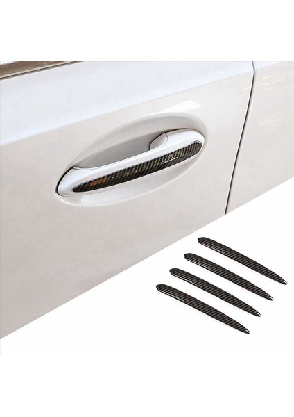 2x Araba Stil Dış Kapı Tutucu Şeritler Bmw 5 Serisi G30 G38 18-21 Karbon Desen Siyah (Yurt Dışından) indirimleri