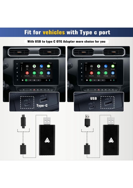 Android Auto Kablosuz Adaptör Android Auto Dongle Android Telefonlar Kablolu Android Auto&#39 Yu Kablosuz Aı Kutusuna Dönüştürür (Yurt Dışından) modelleri