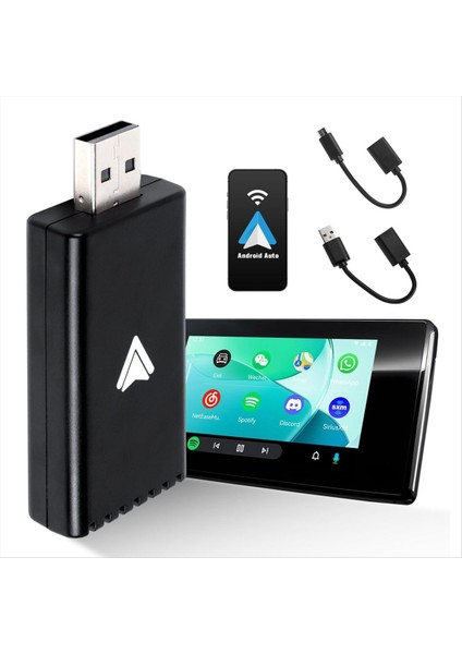 Android Auto Kablosuz Adaptör Android Auto Dongle Android Telefonlar Kablolu Android Auto&#39 Yu Kablosuz Aı Kutusuna Dönüştürür (Yurt Dışından) indirimleri
