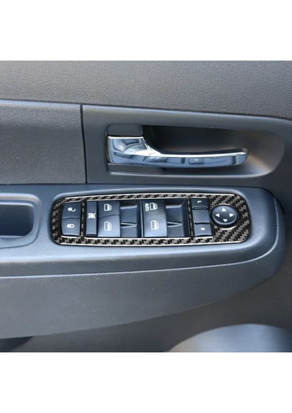 Jeep Liberty Için Karbon Fiber 2008-2012 Pencere Asansör Anahtarı Panel Kapak Döşeme Çıkartma Iç Aksesuarları (Yurt Dışından) indirimleri