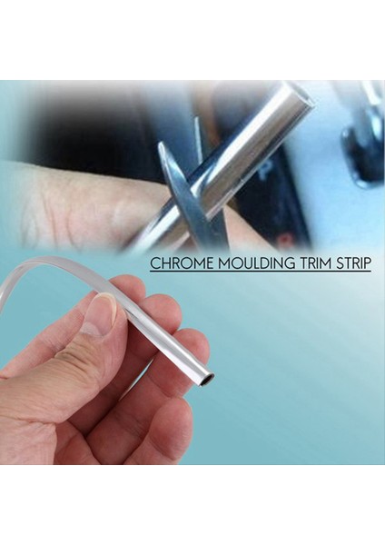 10 Adet 20FT Krom Kalıplama Trim Şeridi Araba Kapı Kenar Çizik Koruma Koruyucusu Kapak Gümüş (Yurt Dışından) fırsatları