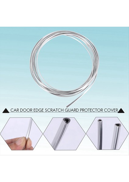 10 Adet 20FT Krom Kalıplama Trim Şeridi Araba Kapı Kenar Çizik Koruma Koruyucusu Kapak Gümüş (Yurt Dışından) indirimleri