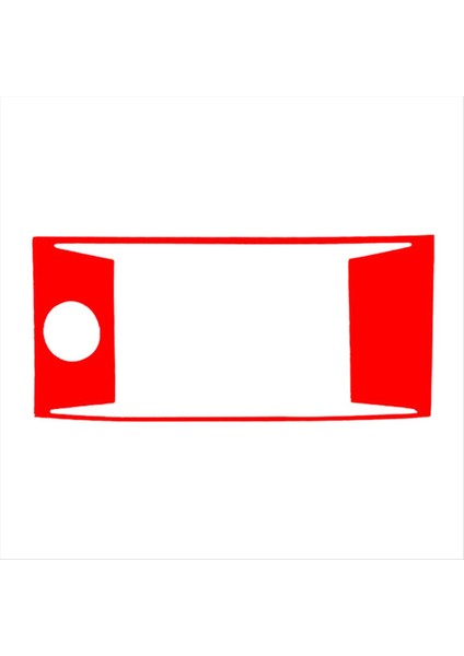 Honda Accord 2013-2017 Için Kırmızı Karbon Fiber Merkezi Konsol Paneli Kapak Trim Tip B (Yurt Dışından)