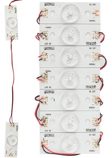 3 Volt Tek Kablolu Birbirine Bağlı LED (7'li Poşet)