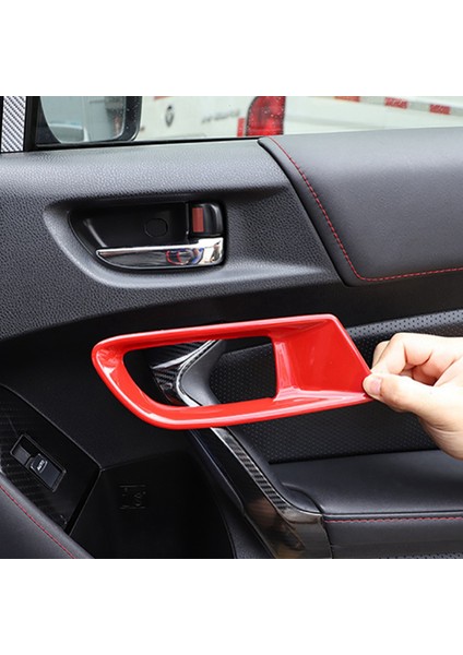 Subaru Brz Toyota Için 86 2012-2020 Araba Iç Kapı Tutucu Kapak Ön Okuma Lambası Döşeme Dekoratif Çerçeve Aksesuarları Kırmızı (Yurt Dışından) indirimleri