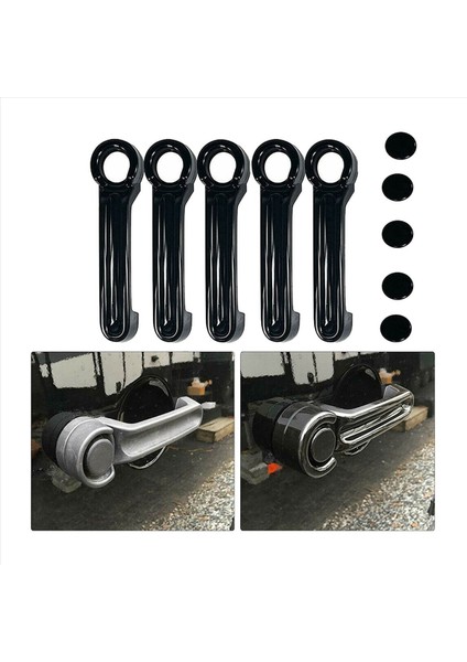 20X Dış Dış Kapı Kolu ve Jeep Wrangler Için Bagaj Kapağı Jk 07-17 Liberty 08-12 Dodge Nitro 07-11 Siyah 4dr (Yurt Dışından) fiyatları