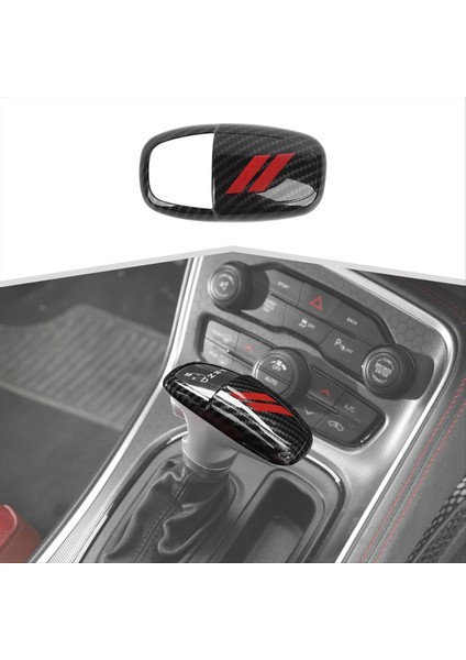 Dodge Charger Challenger 2015-2024 Durango 2018-2024 A Için Karbon Fiber Dişli Vites Değiştirme Kenası Kafa Trim (Yurt Dışından) fiyatları