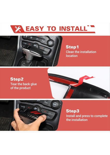 Dodge Charger Challenger 2015-2024 Durango 2018-2024 A Için Karbon Fiber Dişli Vites Değiştirme Kenası Kafa Trim (Yurt Dışından) fırsatları