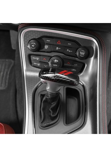 Dodge Charger Challenger 2015-2024 Durango 2018-2024 A Için Karbon Fiber Dişli Vites Değiştirme Kenası Kafa Trim (Yurt Dışından) indirimleri