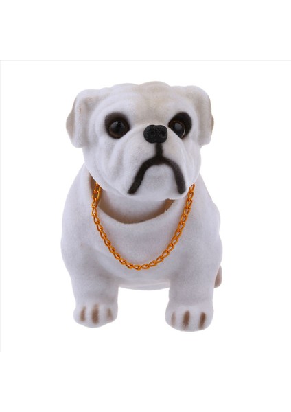 3x Beyaz Açık Gri Kafası Başını Sallayan Bulldog Köpek Dekorasyonu Araba Için (Yurt Dışından) fiyatları