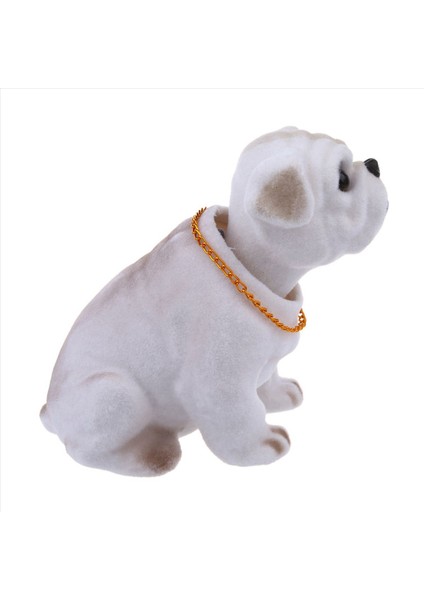 3x Beyaz Açık Gri Kafası Başını Sallayan Bulldog Köpek Dekorasyonu Araba Için (Yurt Dışından) modelleri