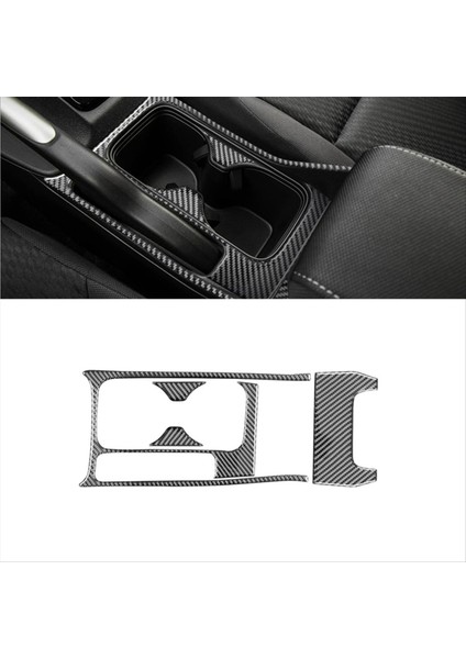 Honda Civic Için Karbon Fiber 9 2012-2015 Merkez Konsol Kupası Tutucu Kapak Trim Iç Aksesuarlar Lhd (Yurt Dışından) fırsatları