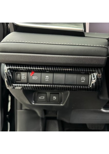 Far Kontrol Anahtarı Düğmesi Panel Kapak Toyota Camry 2024 2025 Aksesuarlar Karbon Fiber Sol Sürücü (Yurt Dışından) fırsatları