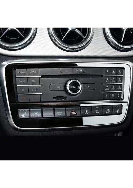 Mercedes Için Araba Merkezi Kontrol CD Panel Trim Kapağı Benz Gla Cla A B Sınıfı CLA200 13-19 9 Düğme Dekor Çerçevesi A (Yurt Dışından) indirimleri
